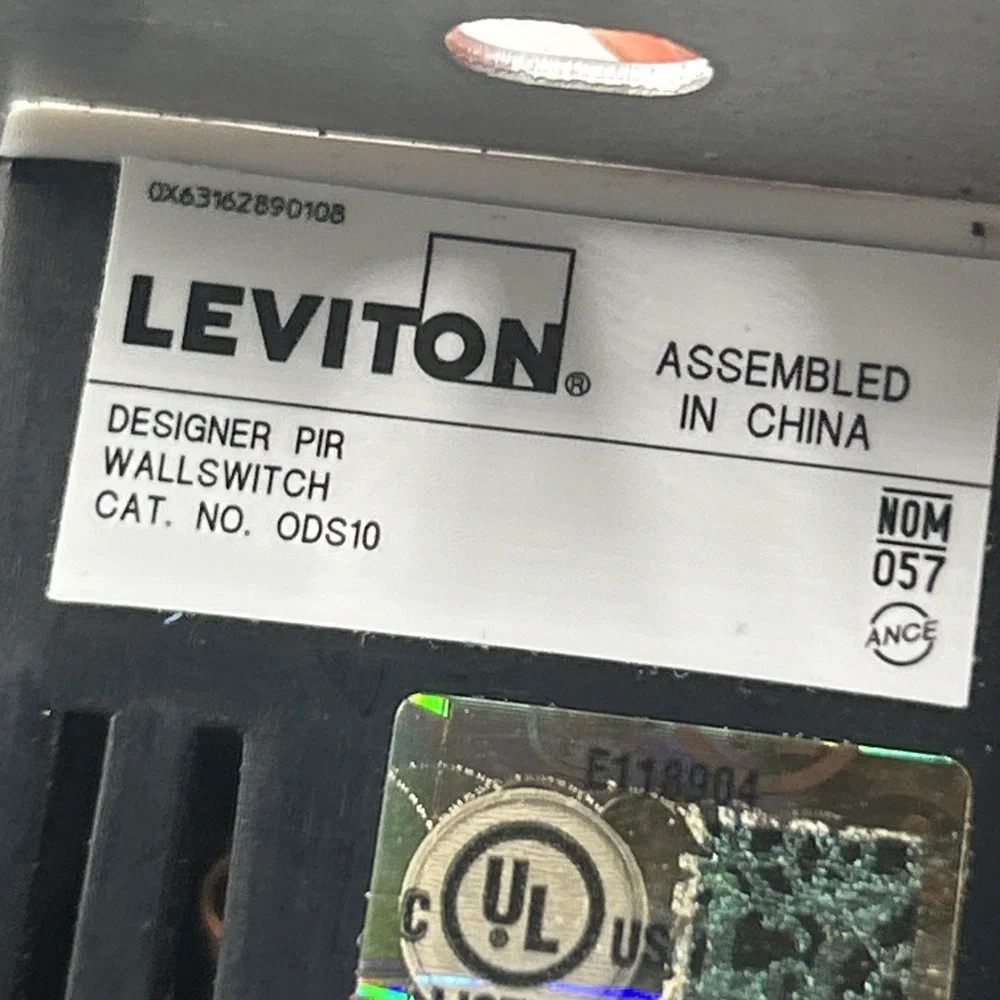 Leviton designer pir